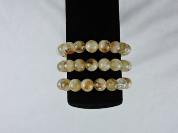 Citrine beaded bracelet - 10 mm beads (Price Per Piece)