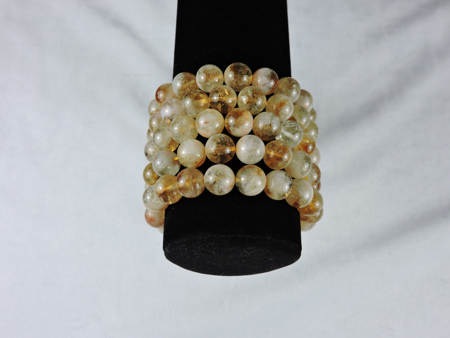 Citrine beaded bracelet - 10 mm beads (Price Per Piece)