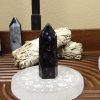 Black Agate Points – Polished (3.5”–4”)