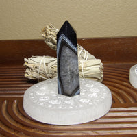 Black Agate Points – Polished (3.5”–4”)