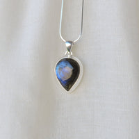 Tear Drop Shaped Labradorite Pendant