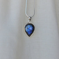 Tear Drop Shaped Labradorite Pendant