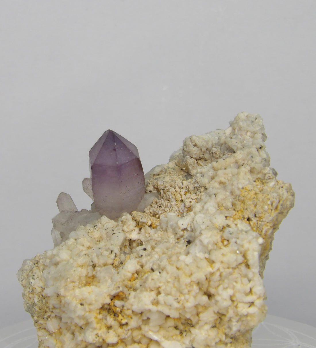Brandberg Amethyst on Matrix with Quartz Cluster – Namibia