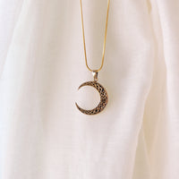 Bronze Crescent Moon Pendant