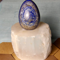 Lapis Lazuli Egg (1.5 lbs | 4” x 3”)