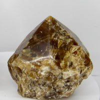 Brazilian Chocolate Calcite polished freestanding crystal point 494 grams