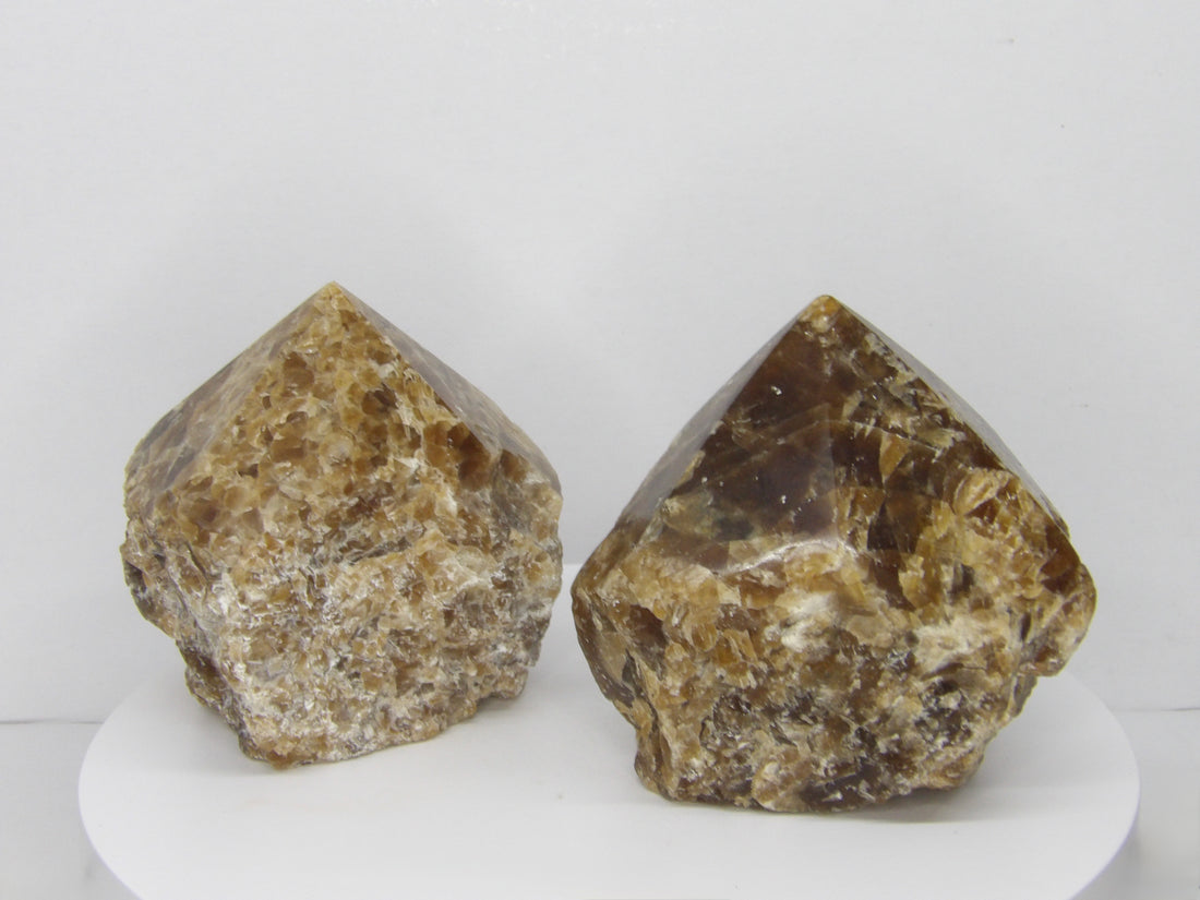 Brazilian Honey and Chocolate Calcite freeforms choose your piece