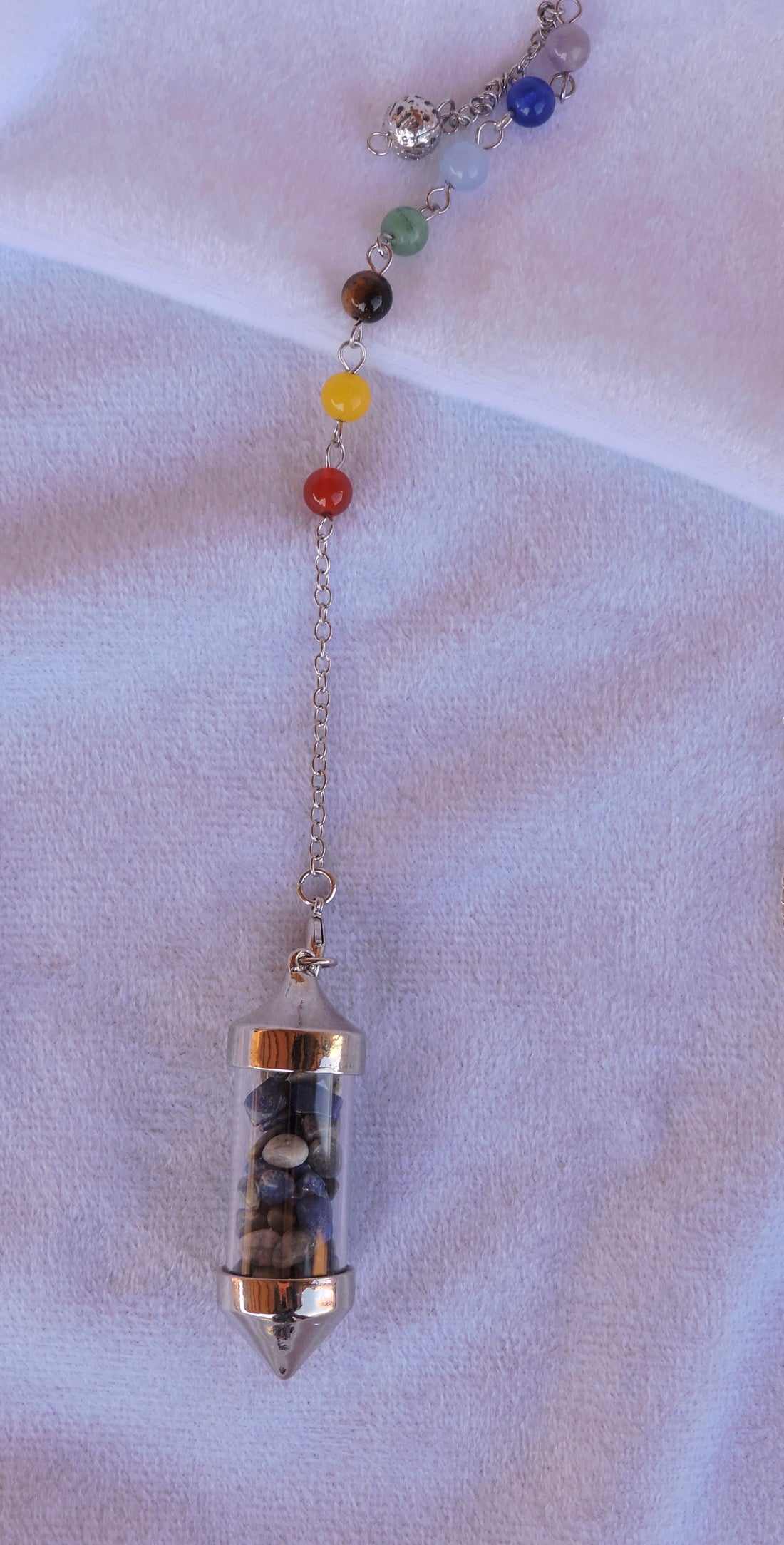 ✨ Crystal Chips Energy Pendulum – Harness the Power of Gemstone Energy ✨