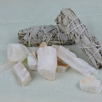 Selenite Chunks with Orange Hue (Price Per Piece)