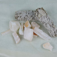 Selenite Chunks with Orange Hue (Price Per Piece)