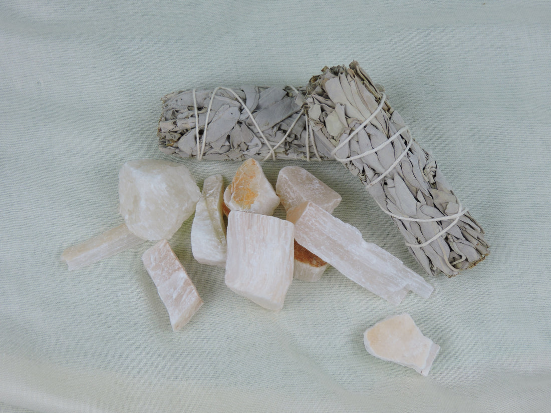 Selenite Chunks with Orange Hue (Price Per Piece)