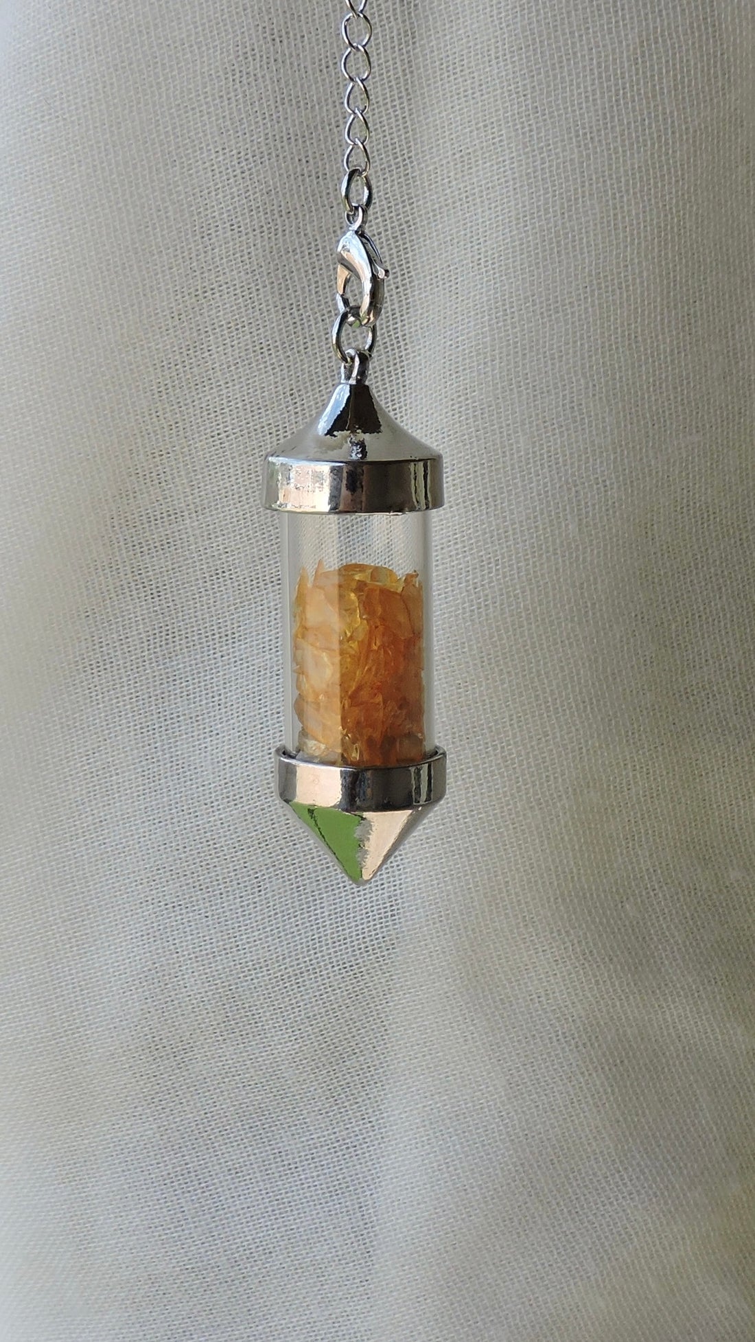 ✨ Crystal Chips Energy Pendulum – Harness the Power of Gemstone Energy ✨