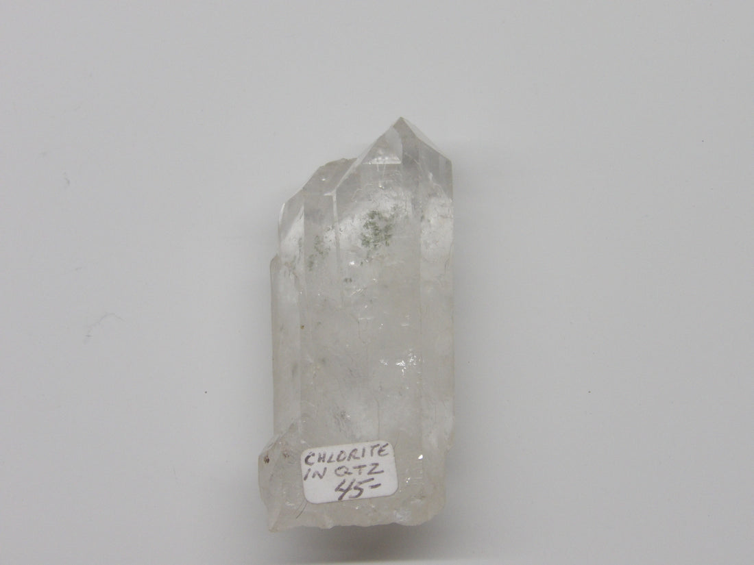 Clear Quartz Point with Chlorite Inclusion