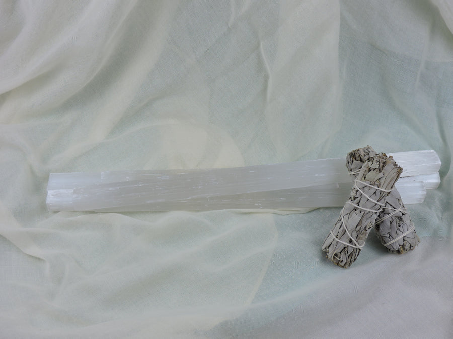 Selenite Wands  15"(Price Per Piece)