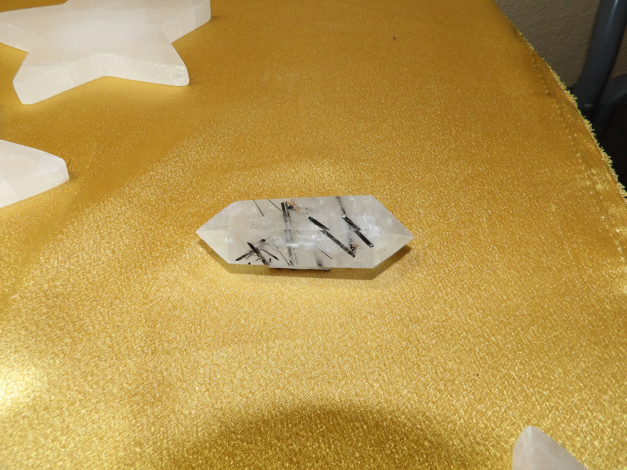 ✨ Double-Terminated Tourmalinated Quartz Points ✨