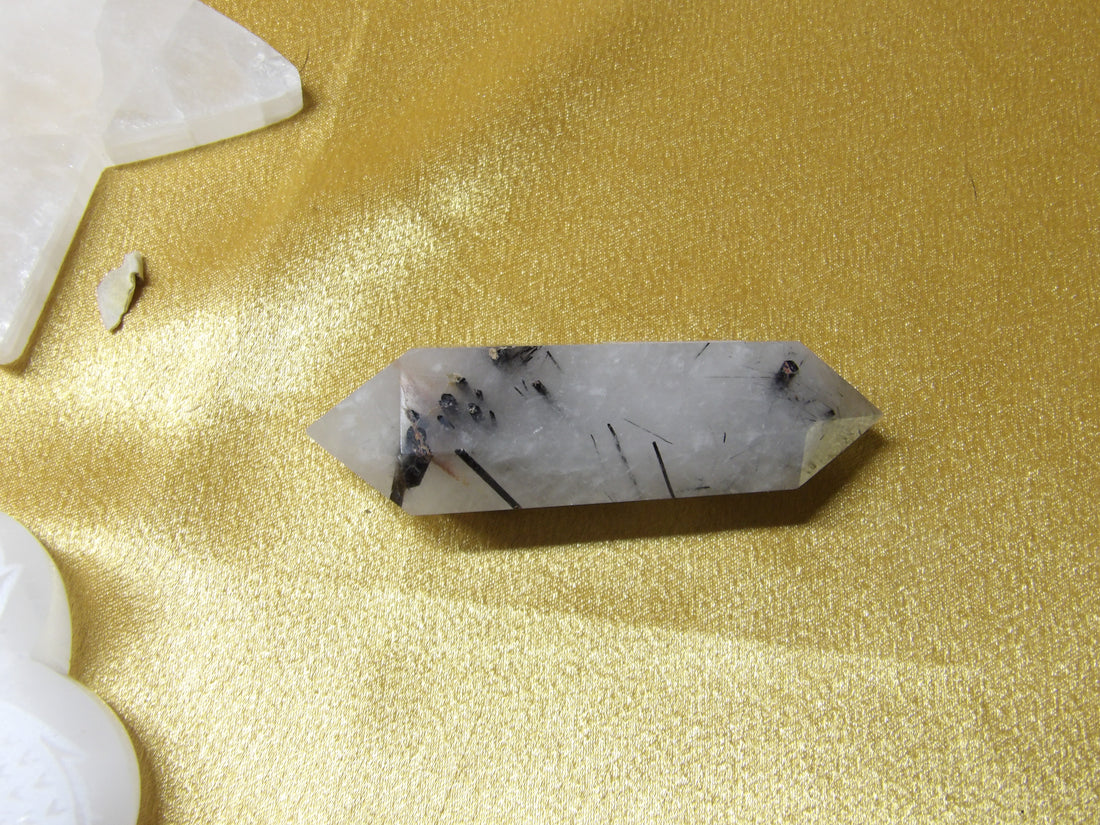 ✨ Double-Terminated Tourmalinated Quartz Points ✨