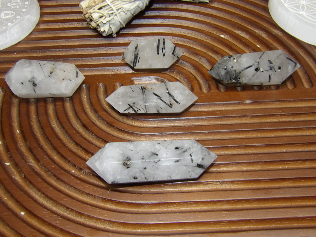 ✨ Double-Terminated Tourmalinated Quartz Points ✨