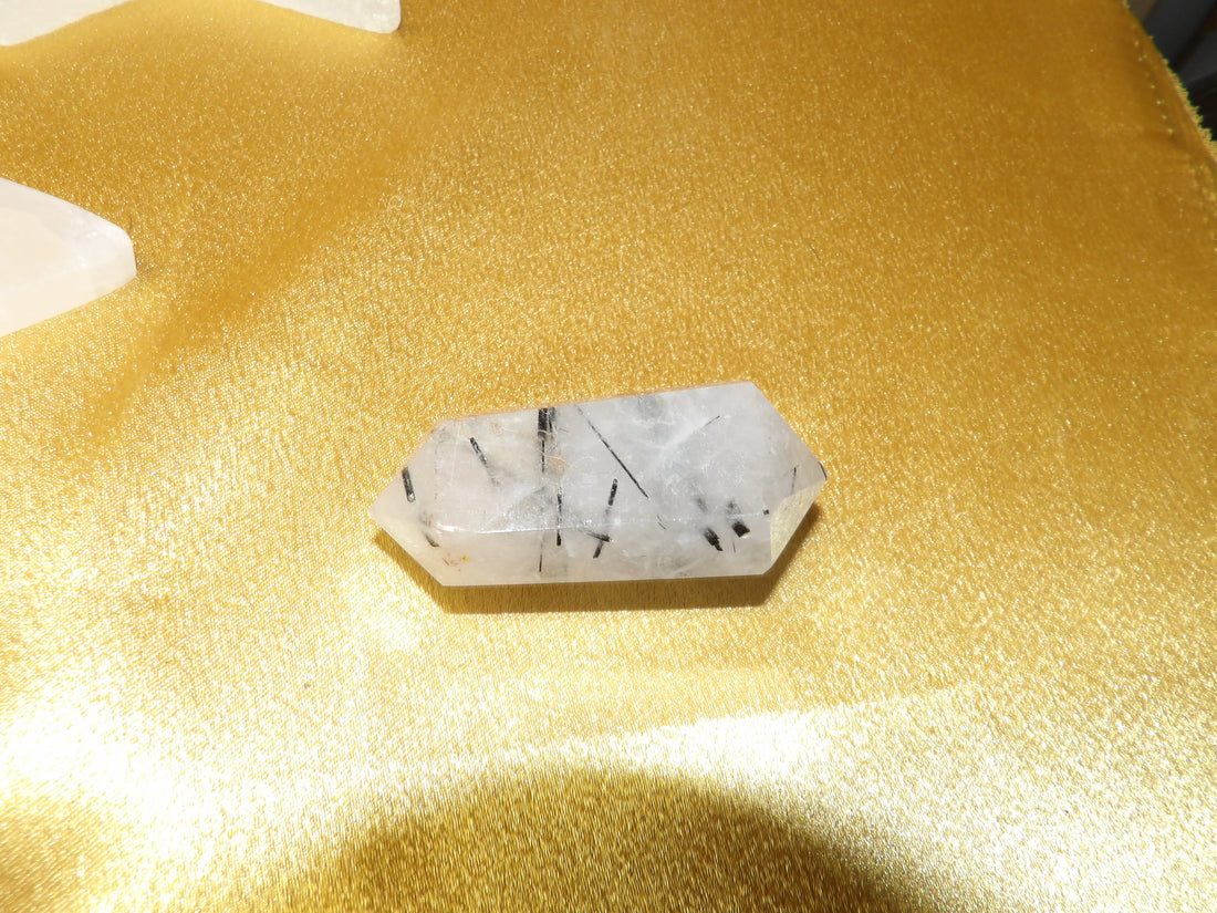 ✨ Double-Terminated Tourmalinated Quartz Points ✨