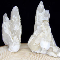 Druzy quartz epimorph after calcite from Lesotho with hollow crystal formations and red-orange UV fluorescence