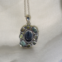 Multi-Gemstone Pendant – A Symphony of Serenity and Elegance