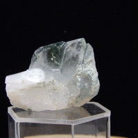 Natural Garden Quartz from Balochistan Pakistan with transparent quartz and visible green cream and earthy mineral inclusions.
