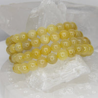 Natural 8mm Golden Copper Rutile Quartz stretch bracelet 
