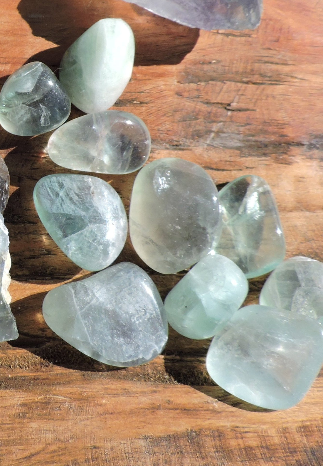 Tumbled Green Fluorite - 2 Sizes (Large and Small)