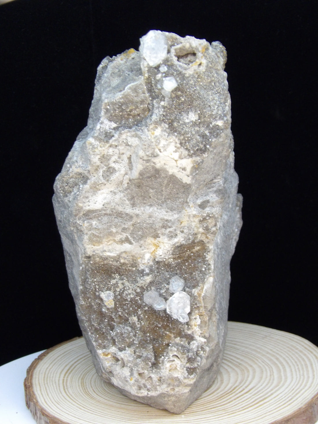Herkimer Diamond on Druzy Matrix