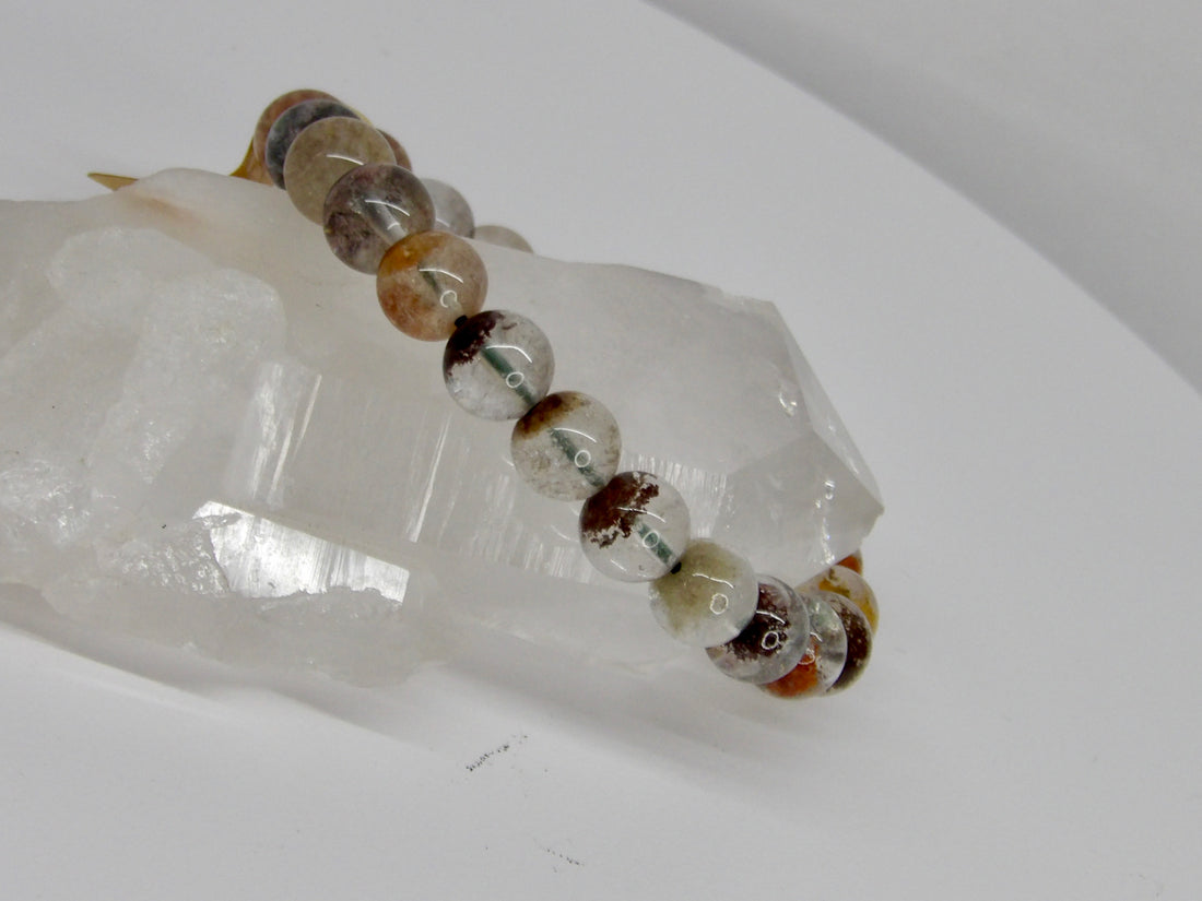 High-Quality Garden Quartz Bracelet | 10mm Natural Gemstone Beads