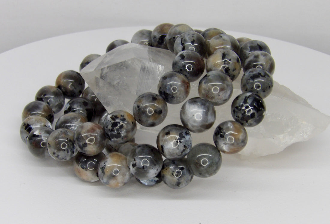 High-Quality Starry Night Moonstone Bracelet | 13–14mm Natural Gemstone Beads