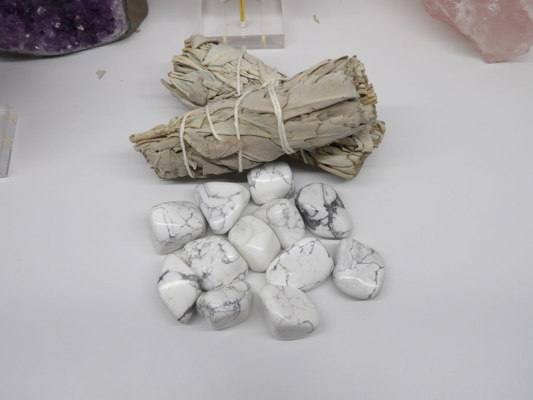 white howlite crystal