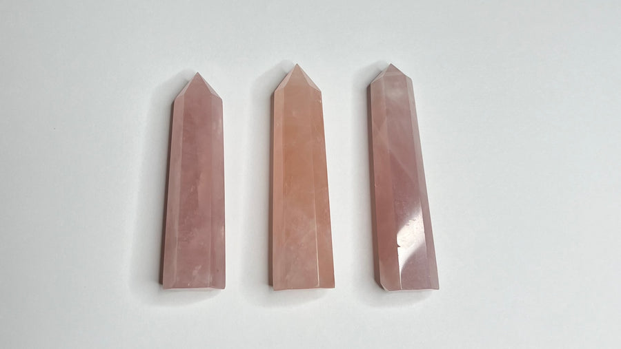 Rose Quartz Towers - Deep Pink  (50 - 80 grams) (Price Per Piece)-  From Madagascar