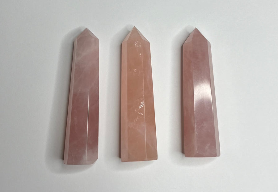 Rose Quartz Towers - Deep Pink  (50 - 80 grams) (Price Per Piece)-  From Madagascar