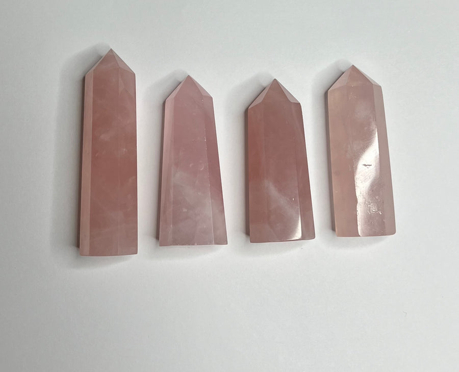 Rose Quartz Towers - Deep Pink  (50 - 80 grams) (Price Per Piece)-  From Madagascar