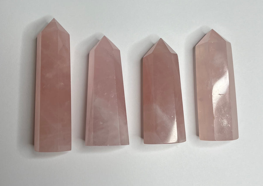 Rose Quartz Towers - Deep Pink  (50 - 80 grams) (Price Per Piece)-  From Madagascar