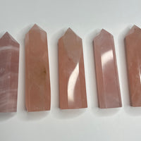 Rose Quartz Towers - Deep Pink (80g - 115g) (Price Per Piece) - From Madagascar