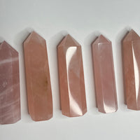 Rose Quartz Towers - Deep Pink (80g - 115g) (Price Per Piece) - From Madagascar