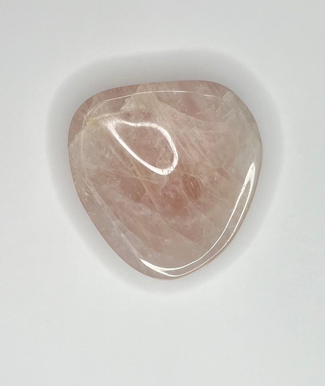 Rose Quartz Carved Trinket Bowl