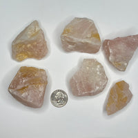 Rose Quartz Chunks - (Price Per Piece)