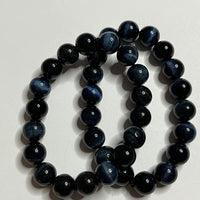 Blue Tiger's Eye bracelet - 10 mm beads (Price Per Piece)