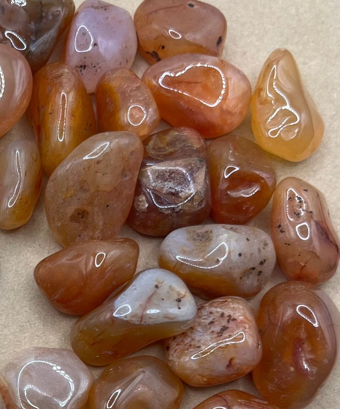 Tumbled Carnelian Stones