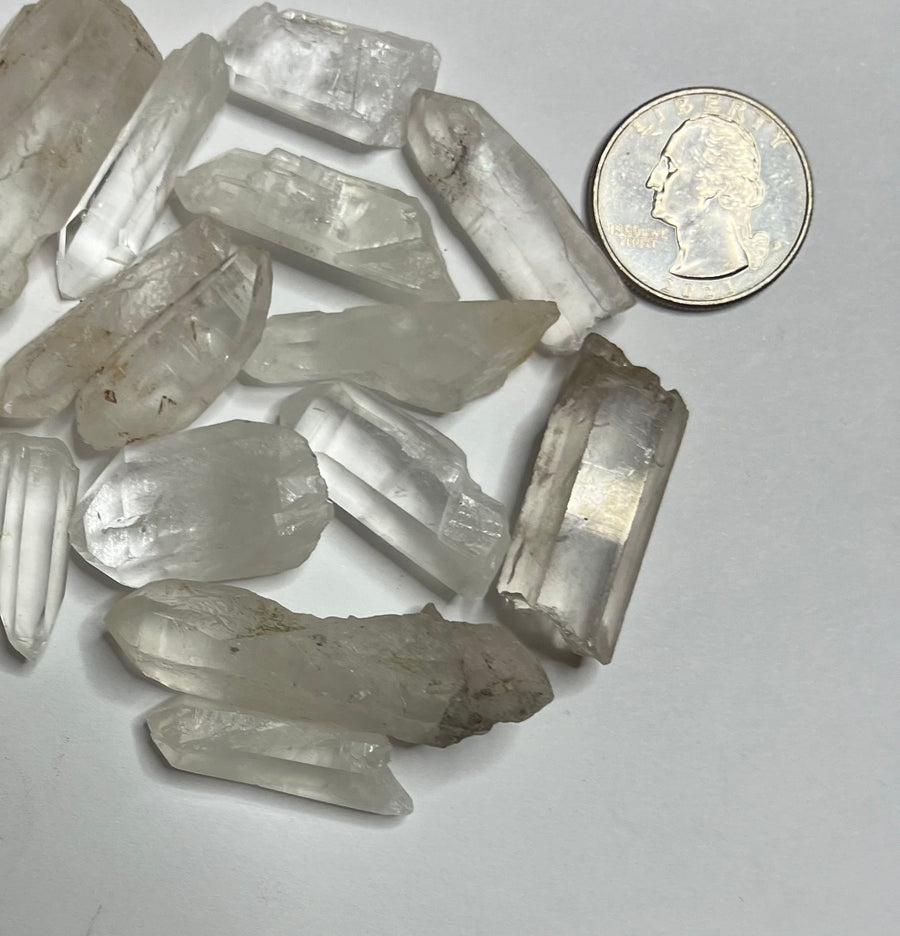 Clear Quartz Pieces - Mixed 50 Cents (Price Per Gram)