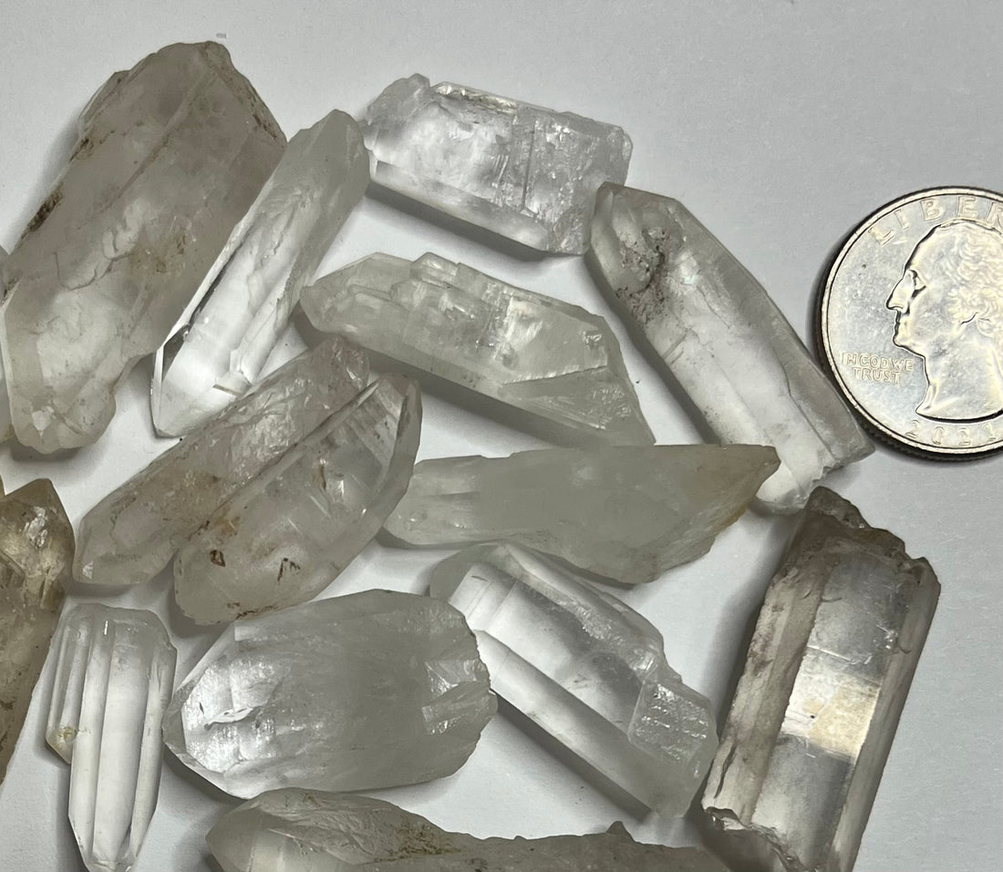 Clear Quartz Pieces - Mixed 50 Cents (Price Per Gram)