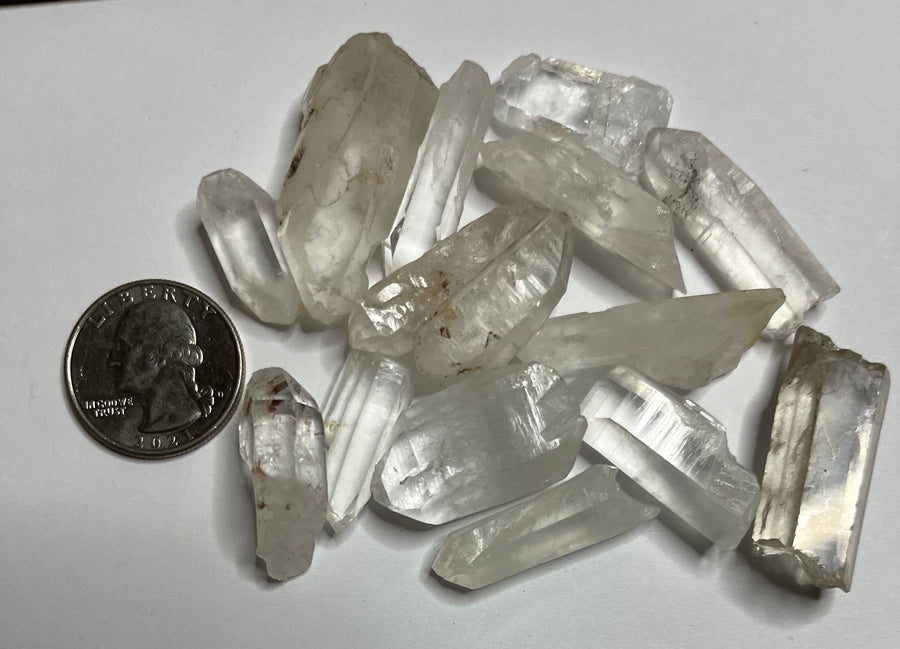 Clear Quartz Pieces - Mixed 50 Cents (Price Per Gram)