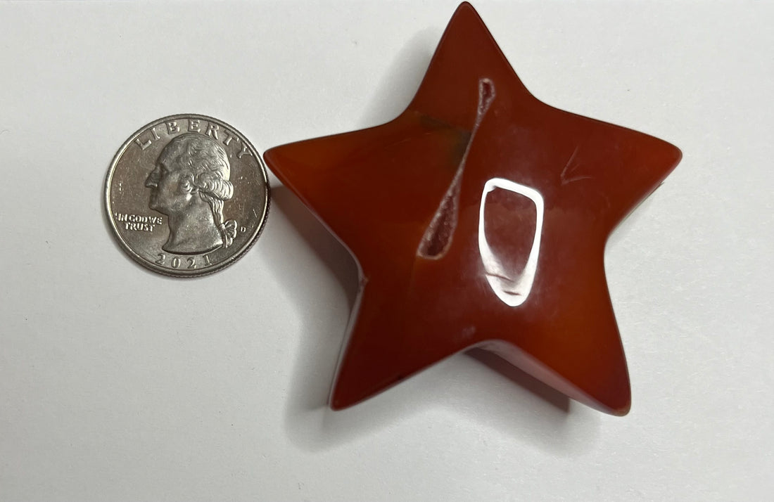 Carnelian Star - (Choose Your Crystal)