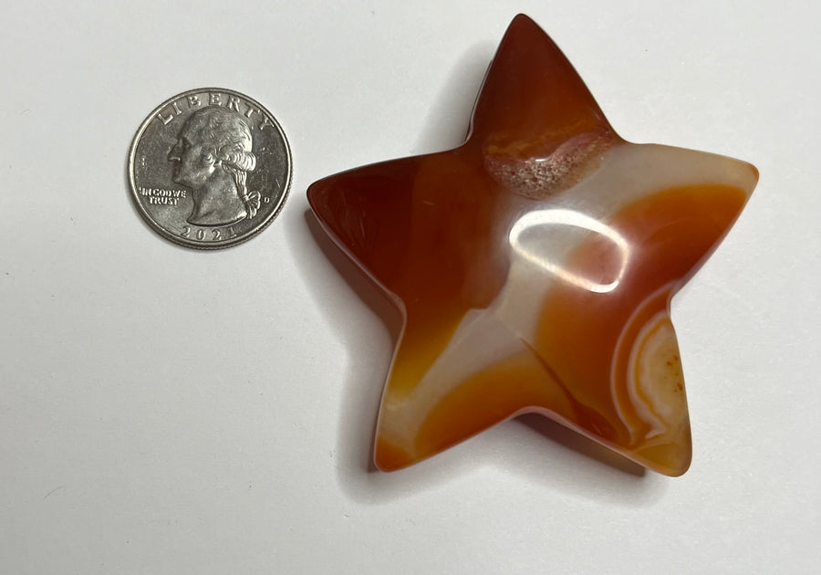 Carnelian Star - (Choose Your Crystal)