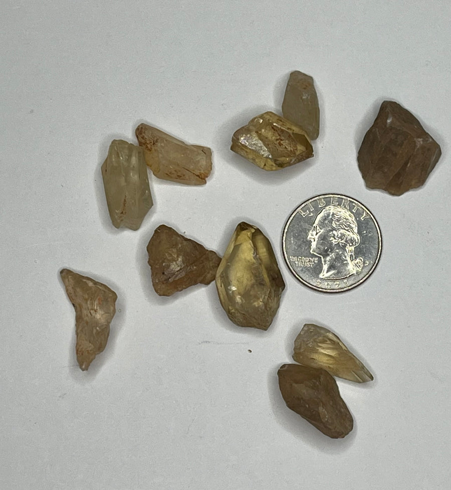 Citrine Points from Congo (3 g - 5 g wt) (Price Per Piece)