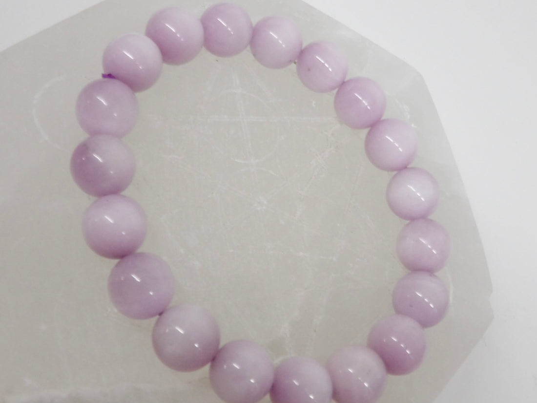 High Quality Kunzite Bracelet – 9mm or 10mm Beads