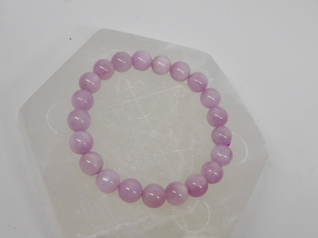 High Quality Kunzite Bracelet – 9mm or 10mm Beads