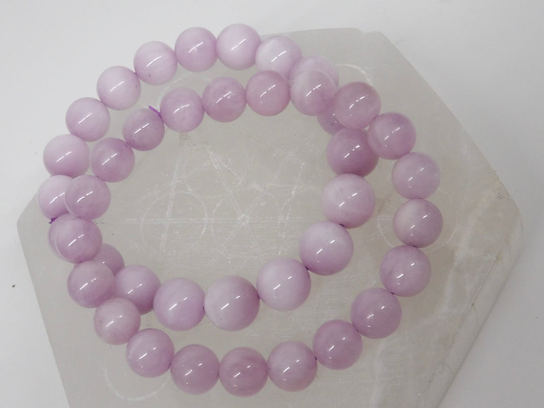 High Quality Kunzite Bracelet – 9mm or 10mm Beads